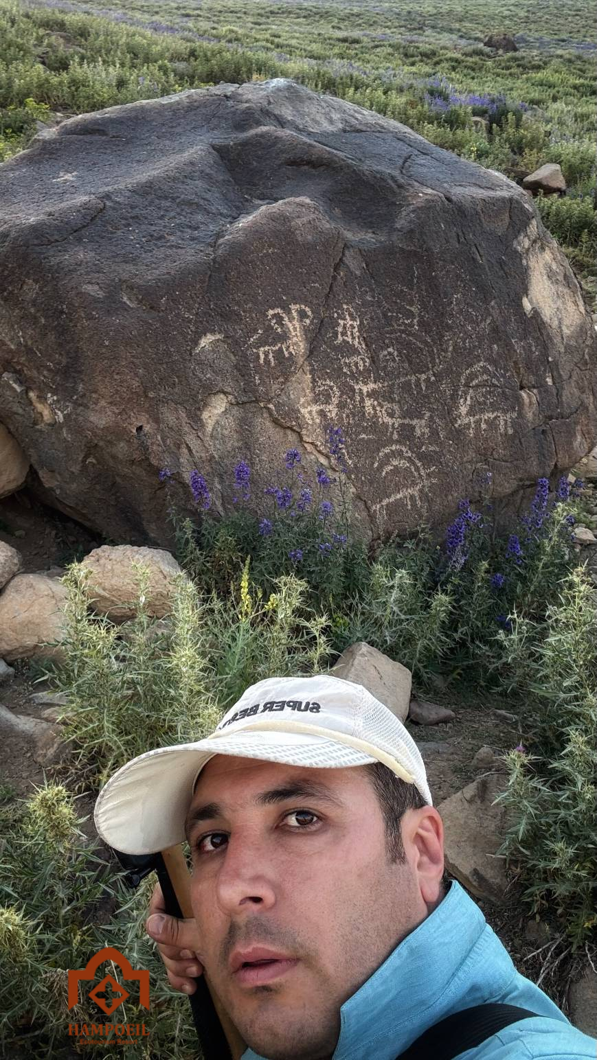 سنگ نگاره در کوه سهند مراغه